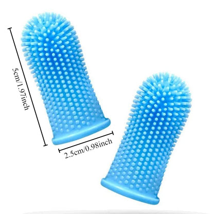 Soft Silicone Pet Finger Toothbrush with Case