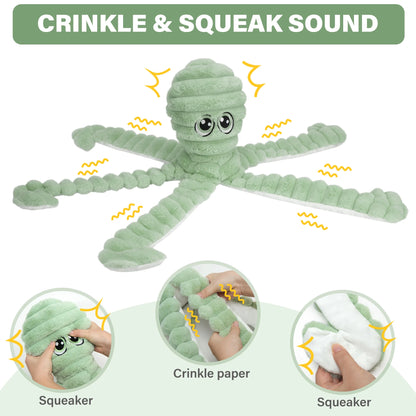 Plush Octopus Squeaky Dog Toy