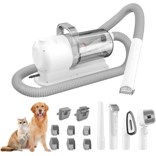 Pet Hair Trimmer & Vacuum Set