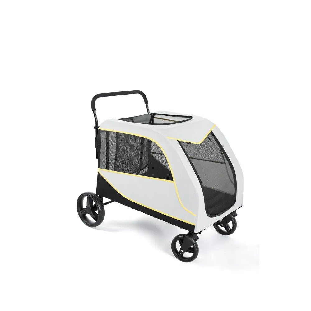 Heavy-Duty Pet Wagon Stroller (Foldable, Dual-Entry)