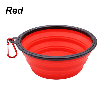 Collapsible Travel Pet Bowl with Carabiner