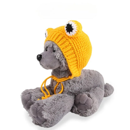 Dog and Cat Googly Eyes Winter Hat