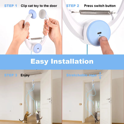 Rechargeable Door-Hanging Interactive Cat Toy