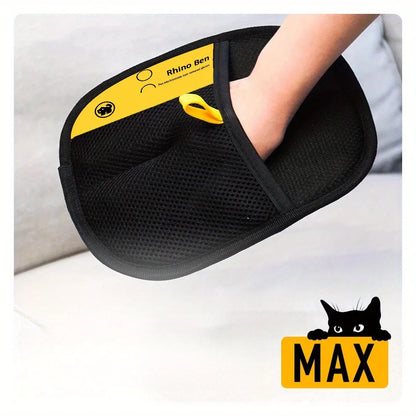 2-Piece Pet Hair Remover Grooming Gloves