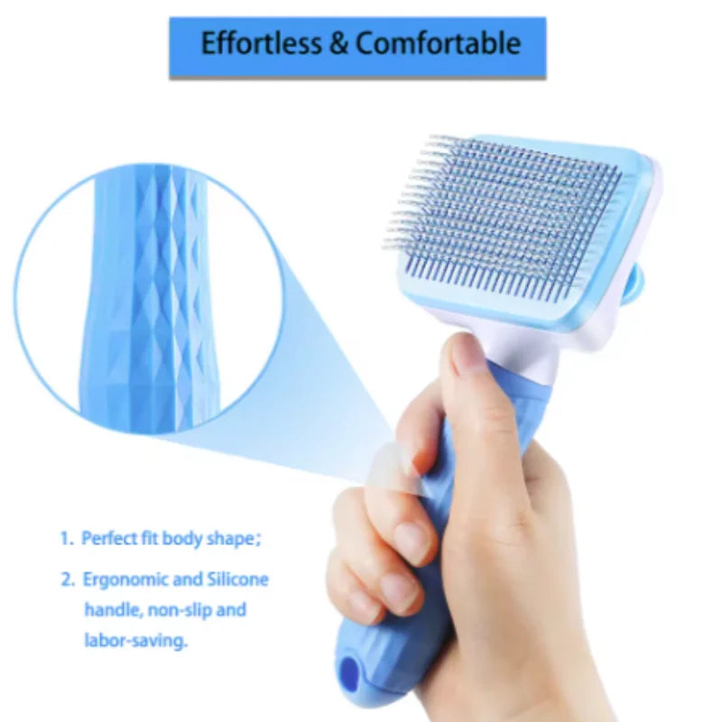 Self-Cleaning Pet Hair Remover Brush