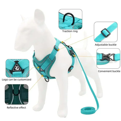 Reflective No-Pull Harness & Leash