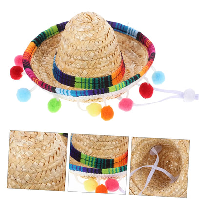 Mexico-Style Pet Sombrero Hat