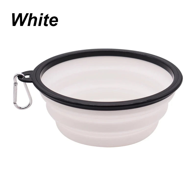 Collapsible Travel Pet Bowl with Carabiner