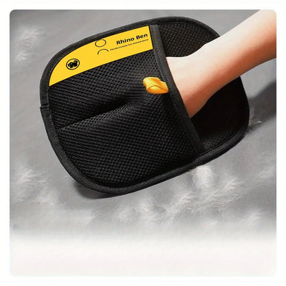 2-Piece Pet Hair Remover Grooming Gloves