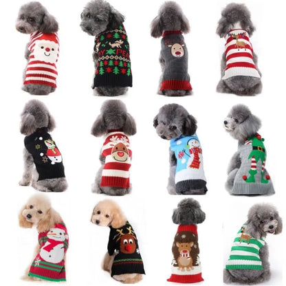 Knitted Winter Dog Sweater